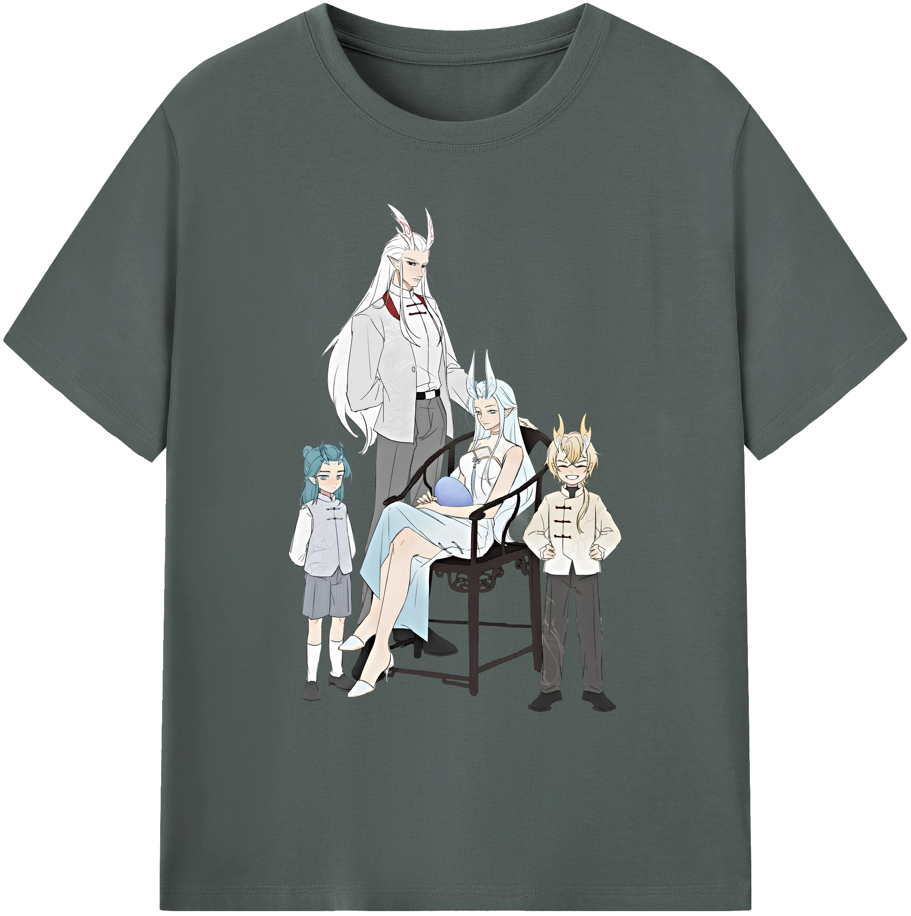 （画像用） Ne Zha 2 ナタ 魔童の大暴れ 綿100％ メンズ半袖Tシャツ｜肌触りやわらか＆通気性